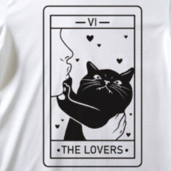 Tarot Cat Shirt Witchy Cat Shirts Tarot Card Lovers Shirt - Picture 2 of 3